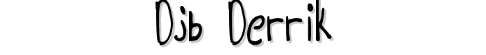 DJB Derrik font
